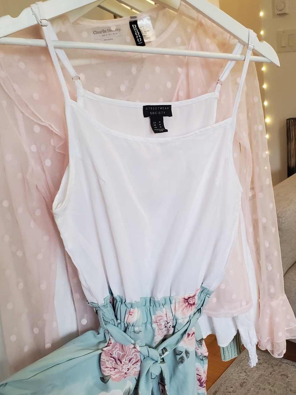 Streetwear Society Floral High-Waist Jumpsuit